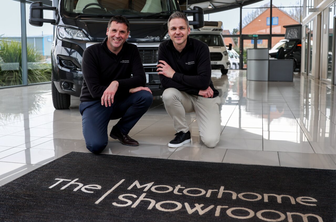 Tom and Andy Directors of The Motorhome Showroom Ltd Warminster Wiltshire UK
